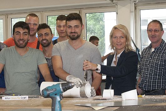 Sylvia Jörrißen MdB im ABZ Hamm